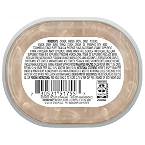 Nature’s Recipe Grain Free Moist Canine Meals, Hen & Venison Recipe, 2.75 Ounce Cup (Pack of 12)