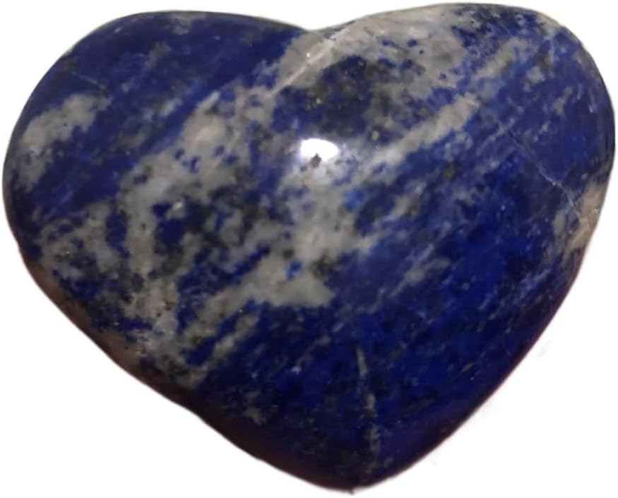 AtkitS Natural Crystal Lapis Lazuli Heart Shape Crystal Ornament (Size : 10pcs)