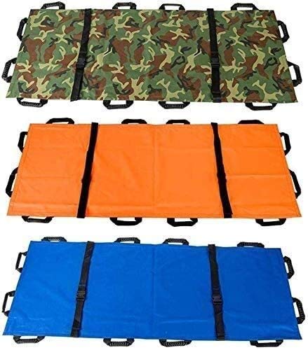 Portable First Aid Soft Stretcher, Household Thickened Canvas Soft 12 Handles Stretcher With Handbag 822,Blue #TOP1