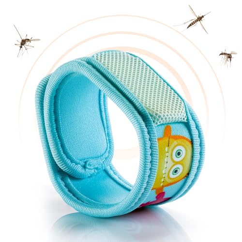 BIOSYNEX - PARAKITO - Braccialetto Antizanzare - 2 Ricariche Incluse - 1 Mese Di Protezione - Senza DEET - Modello Mostri - Taglia Junior 3+