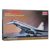  Academy Sky Giants: TU-144 Kit de modelo de transporte supersónico [1000%]