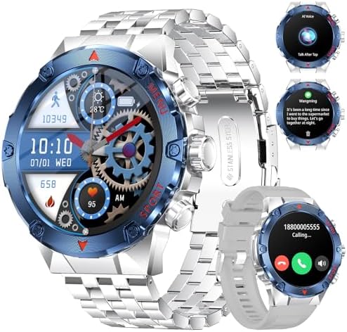 Montre Connectée Smartwatch MK66 - Étanche IP68, Appels Bluetooth - Homme - Android/iOS
