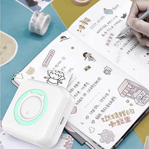 MERIGLARE Impressora Fotográfica portátil Inteligente, Mini Bluetooth Impressora Térmica Recibo Impr