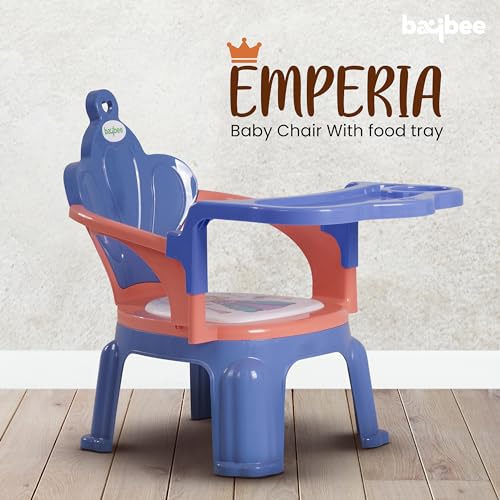 Image of Baybee Booster Chair for Kids (Blue & Pink)