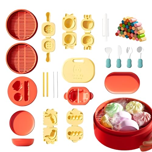 Arcilla De Modelar Para Niños Y Niñas,Molde De Comida Con Tema De Cocina China,Juguetes Comida - Para Niños Y Niñas, Esculpir, Actividades De Fiesta De Cumpleaños, El Aula, Las