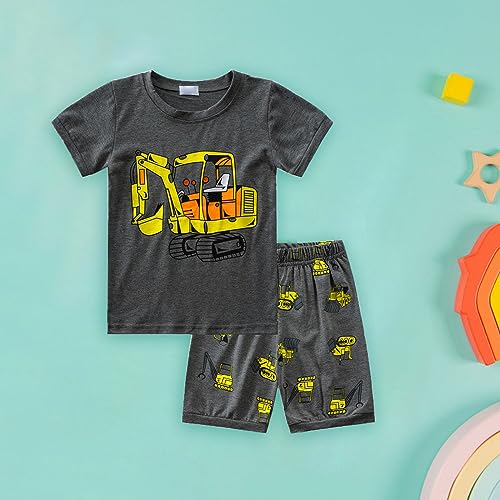 Toddler Boys 𝐏a𝐣amas Set Soft Cotton 𝐍𝐢ghtwear Short Sleeve Shirt with Shorts 𝐋oun𝐠ewear 𝐏𝐣s Kids Comfy 𝐒lee𝐩wear2
