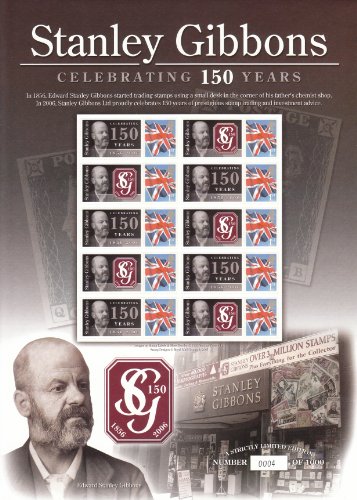 Image of Stanley Gibbons 150th Anniversary Stamp Sheet(Limited Edition of 1000).