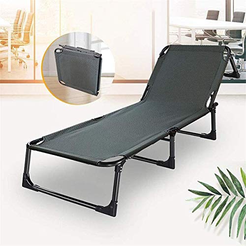 Chaise longue pliante soulageant le dos pour se reposer sur la pelouse sans douleur