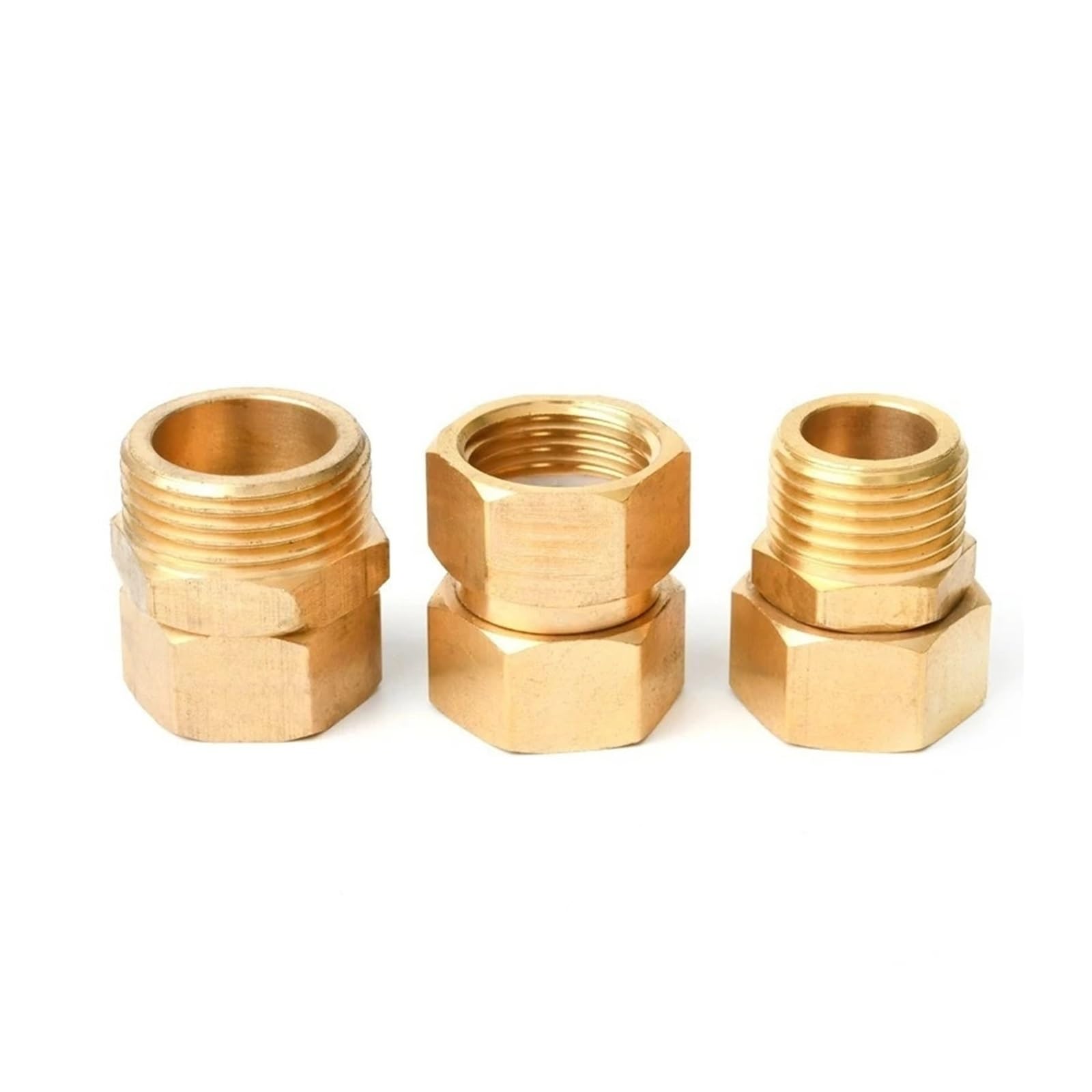 Raccordo filettato in ottone 1/2-1" maschio/femmina