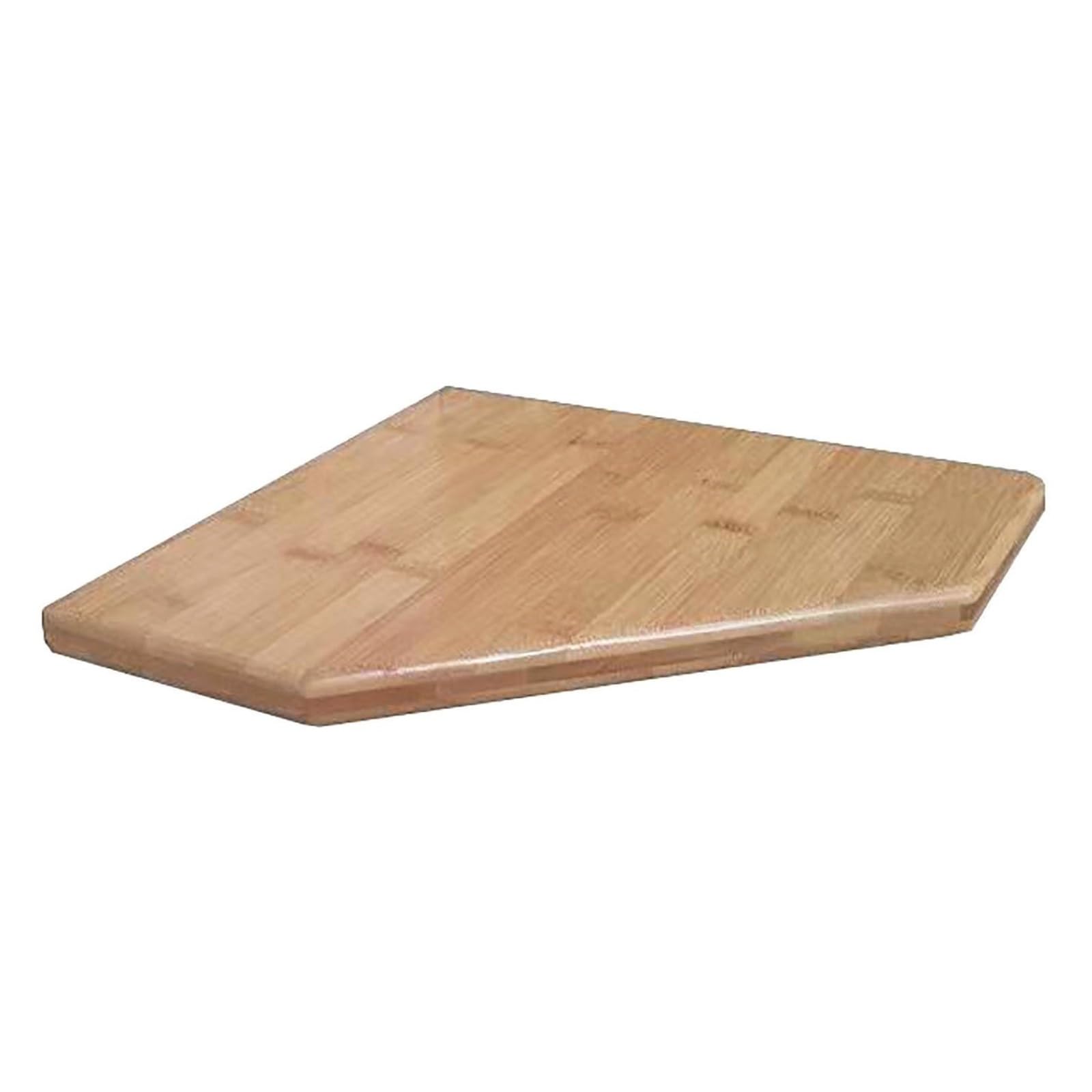 Estante Esquinero de Pared de Bambú Pentagonal, Estante Flotante, 15–50cm