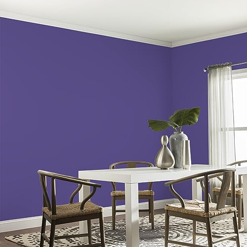 Glidden Interior Paint + Primer: Purple/Eggplant, One Coat, Eggshell, 1-Gallon - Thumbnail 4