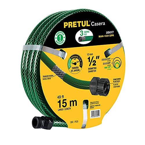 Riego, Tools Pretul MAN-15X1/2PR, Manguera 1/2 reforzada 3 capas, 15 m