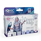 Mig Jimenez IONIC Smart Colors - Essential Whites, 6 x 20ml Bottles, Set Designed with What You Need to Create Palettes of White Tones, for Brush and Airbrush, Model IONIC-0503