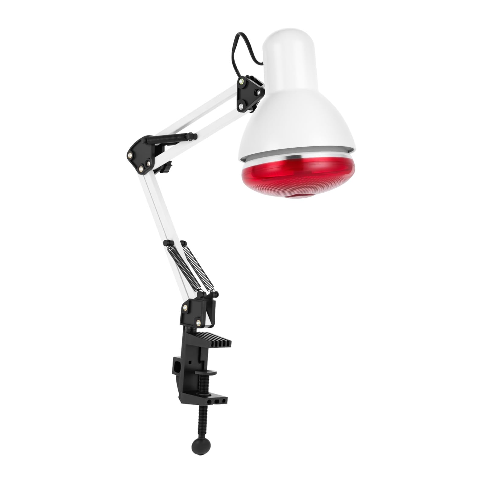 150W Rotlichtlampe Wärmelampe 220V Infrarotlampe 360° Drehbar Therapielampe mit Klemme Faltbares Rotlichtlampe Multifunktional Rotlichtlampewärmelampe für Massagesalons