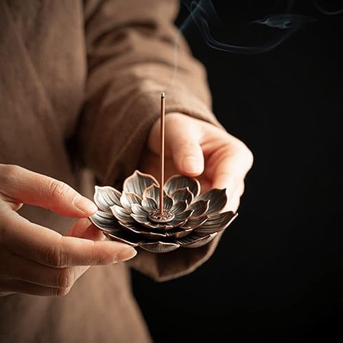 Miniatura 4 de 1 quemador de incienso de aleación para artículos decorativos en muchos lugares, como sala de estar, dormitorio, sala de meditación