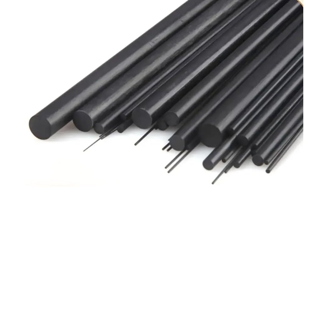 Barra Solida Rotonda In Fibra Di Carbonio Lunghezza 500 Mm Palo In Carbonio Di Vario Diametro for Progetti Di Modellismo(12.7x500mm 1pcs)