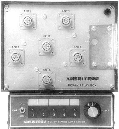 Ameritron RCS-8V Remote Coax Antenna Switch User Manual