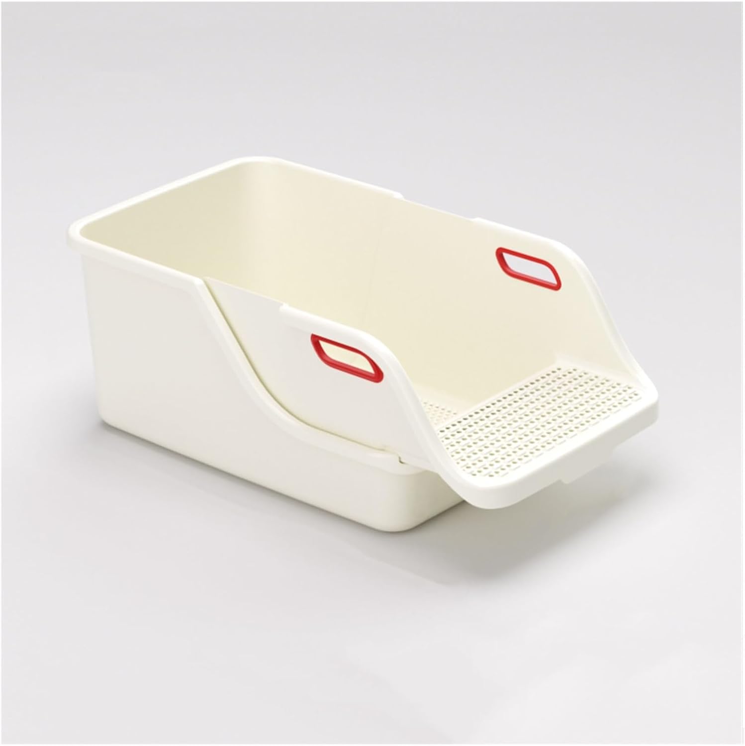 Litterbox Large High Sides Cat Litter Box, Anti-Splashing Kitty Litter Box, Open Cat Litter Box, Great for Small & Large Cats Easy to Clean Cat Litter Tray(Yellow)