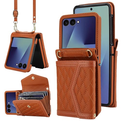 Coque Galaxy Z Flip 7 Asuwish marron éviter les rayures sur le châssis