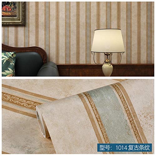 Vinilos Para Muebles，Papel Pintado Retro No Tejido, Rollo De Papel De Pared De Fondo De Sala De Estar De Tv Estéreo 3D-Raya_Los 0.53X9M