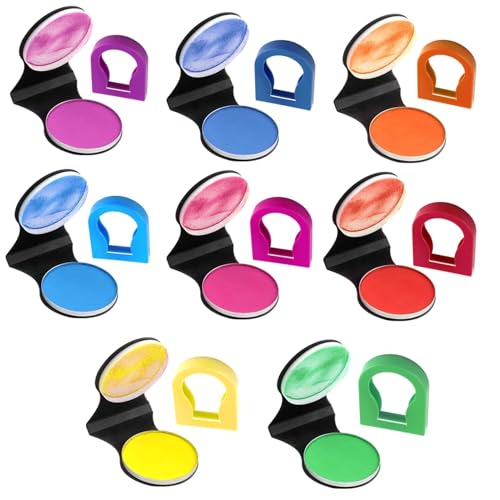 Set de 8 Tizas Pelo Niña Tinte de Pelo Lavable Polvo Lavable Para TeñIr El Cabello para Mechas Temporales y Maquillaje de Escena, Apto para Hombres y Mujeres, No Tóxico y Fácil de Aplicar
