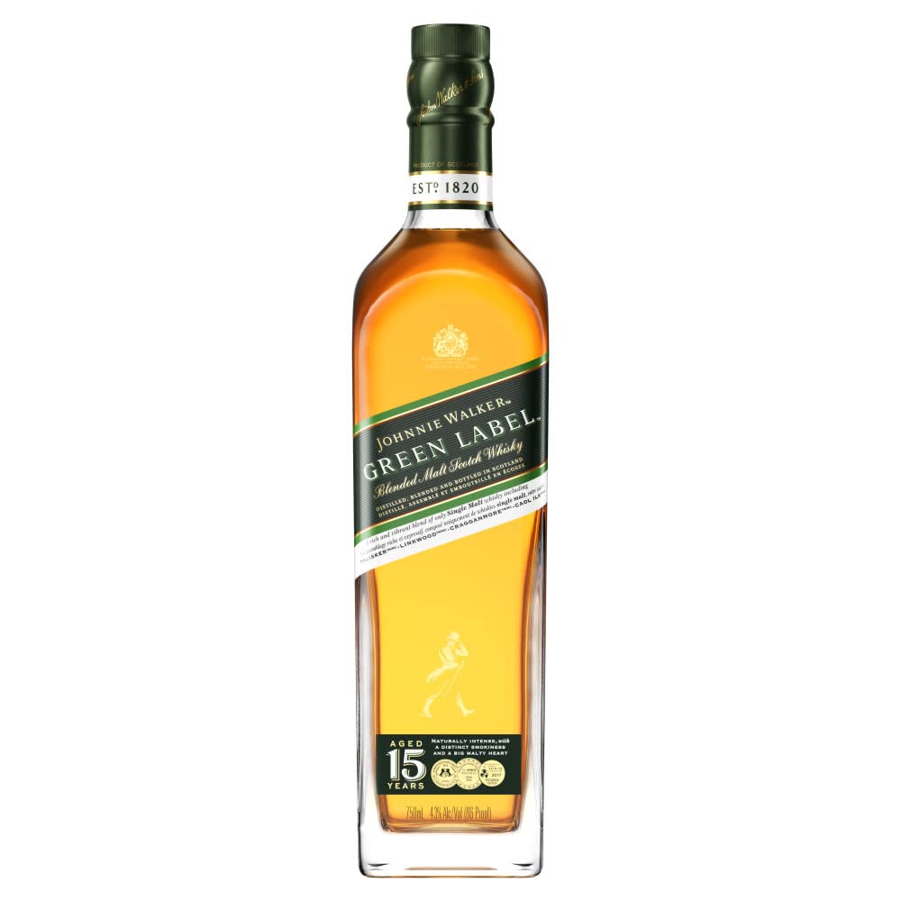 Amazon.com: Johnnie Walker Green Label Scotch Whisky, 750mL, 86 Proof