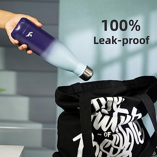 Image of Konokyo Insulated Water Bottles,25 oz Double Wall Stainless Steel Vacumm Metal Flask for Sports Travel,Ocean Dream