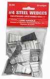 Link Handles 64146 Corrugated Steel Wedges for Large Hammers, No. 4, 3/4
