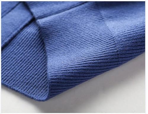 SaoBiiu Men Knitted V-Neck Cardigan Sleeveless Sweater Patchwork Button Casual Warm Sweater Vest4