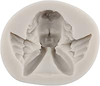 Vista 6 de Sijiangmold Molde de fondant de ángel para bebé, moldes de silicona para decoración de pasteles de bebé, decoración de pasteles, decoración