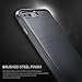 Ringke Onyx Compatible with iPhone 7 Plus, iPhone 8 Plus Case Extreme Tough Brushed Metal Texured Design Cover - Mist Gray