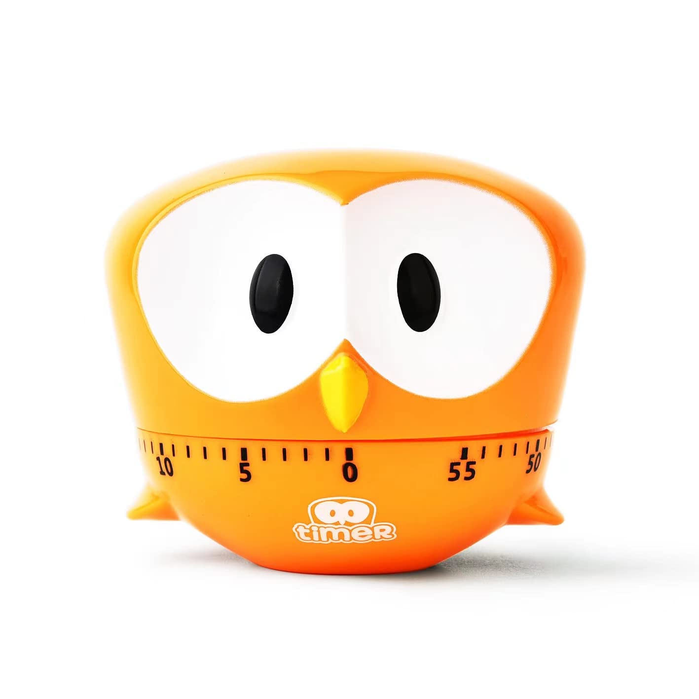 Creative Big Eye Eagle Cartoon Timer Kitchen Timer Alarm Clock Electronic Mechanical Countdown (Orange)