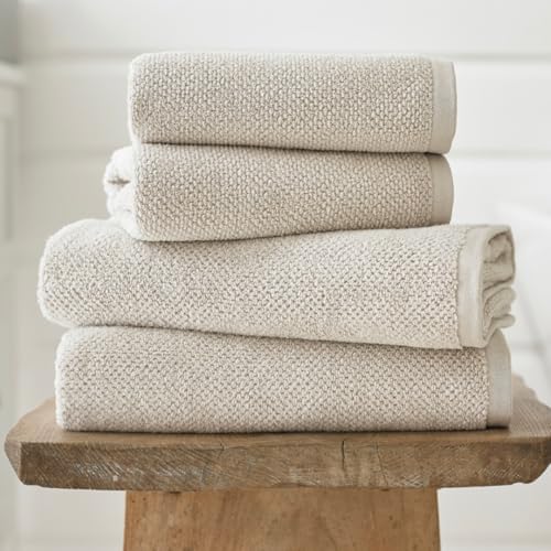 Deyongs Romeo Quik Dry Zero Twist Fast Absorbent Soft Cotton Towel (Stone, Bath Sheet)