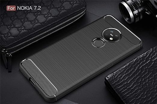 Image of Basic Case for Nokia 6.2, 7.2 (Carbon Fibre Black)