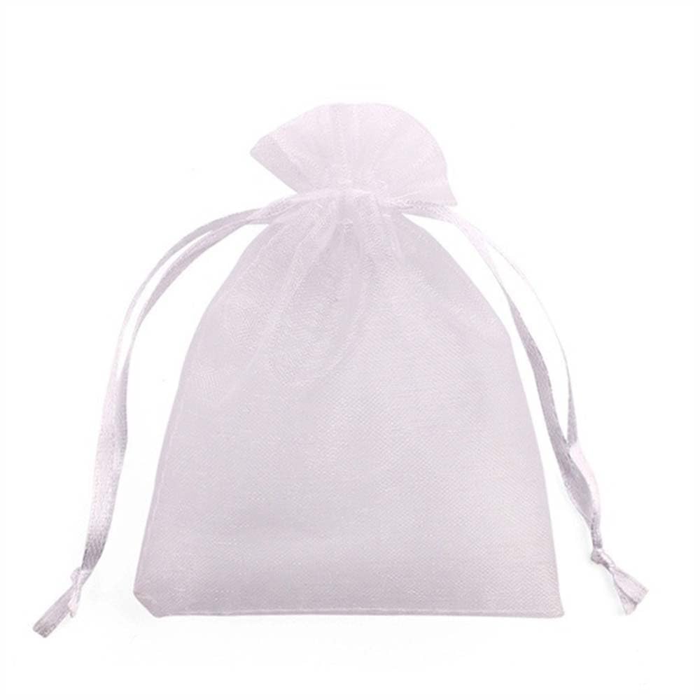 100 Pcs Fruit Protection Bags, Drawstring Mesh Fruit Protectors Pest Barrier for Grapes Mango Trees Veggies Garden (A,15 * 20cm)