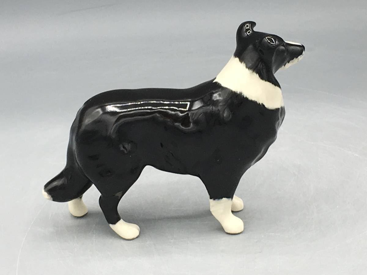 Amazon.co.jp: 英国 ベズウィック ボーダーコリー 犬 フィギュリン