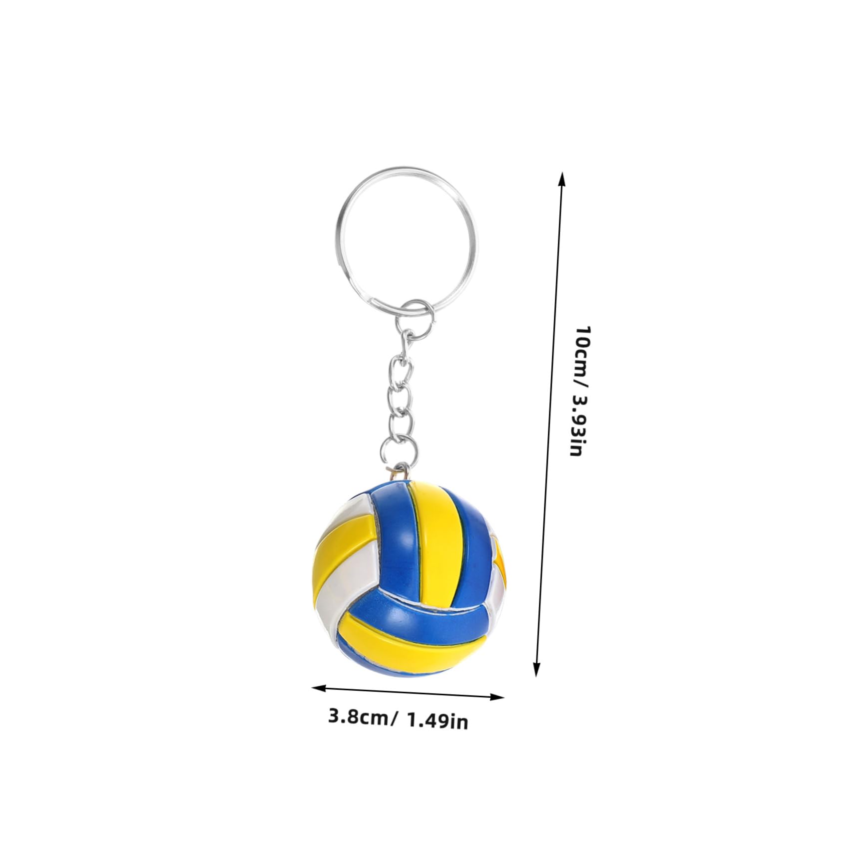 Healeved Portachiavi Pallavolo 3pezzi Porta Chiavi Decorativi in Plastico e Lega, Accessori Portatili per Borse e Premi per Studenti, Design Unico e Funzionale