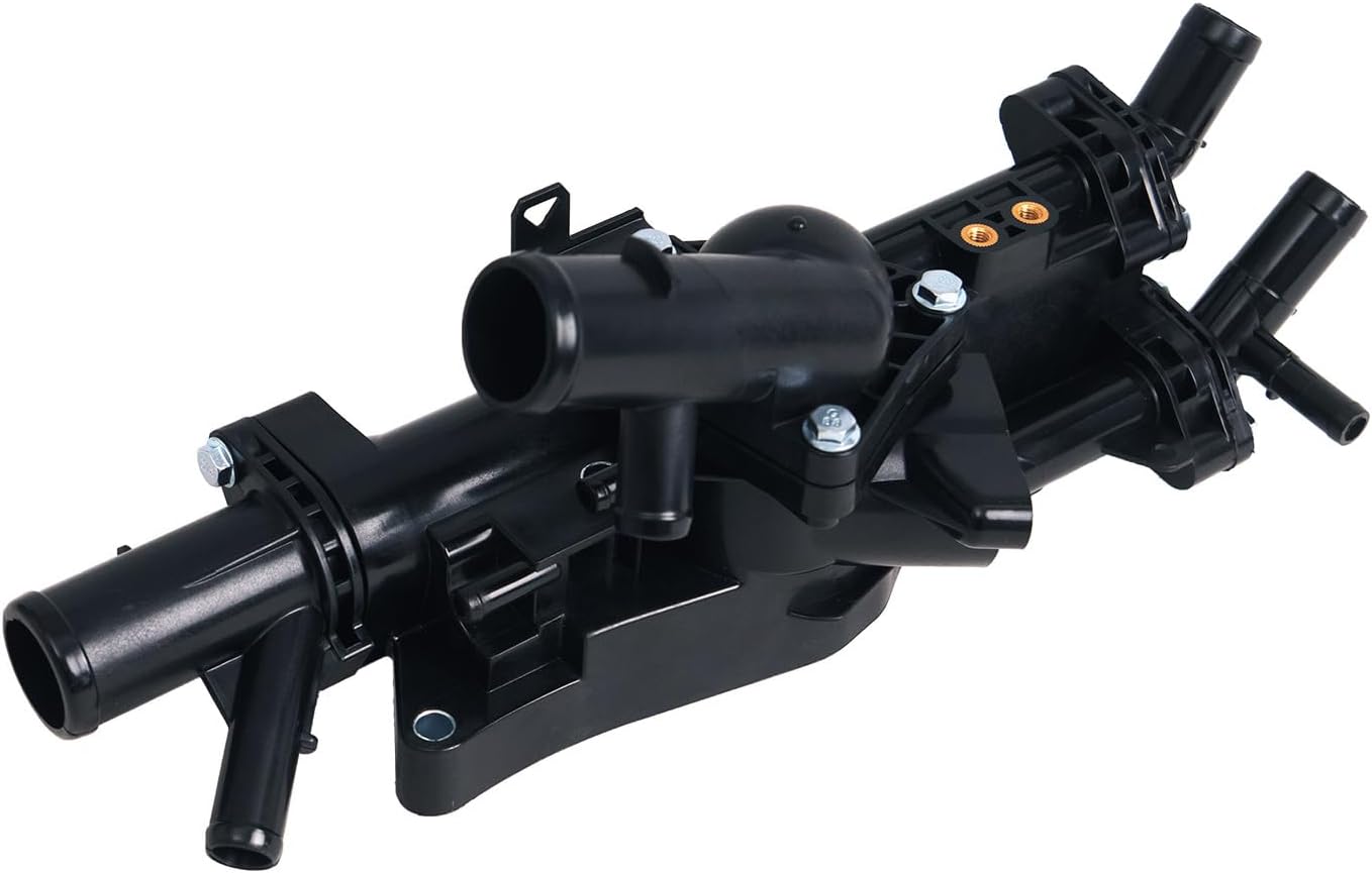 Engine Coolant Thermostat Housing Assembly Compatible with Hyundai Sonata 2011-2014 Santa Fe Sport 2013-2014 for Kia Optima 2011-2013 Sportage 2011-2013 2.0L L4 Replaces 25600-2G545 25600-2G540