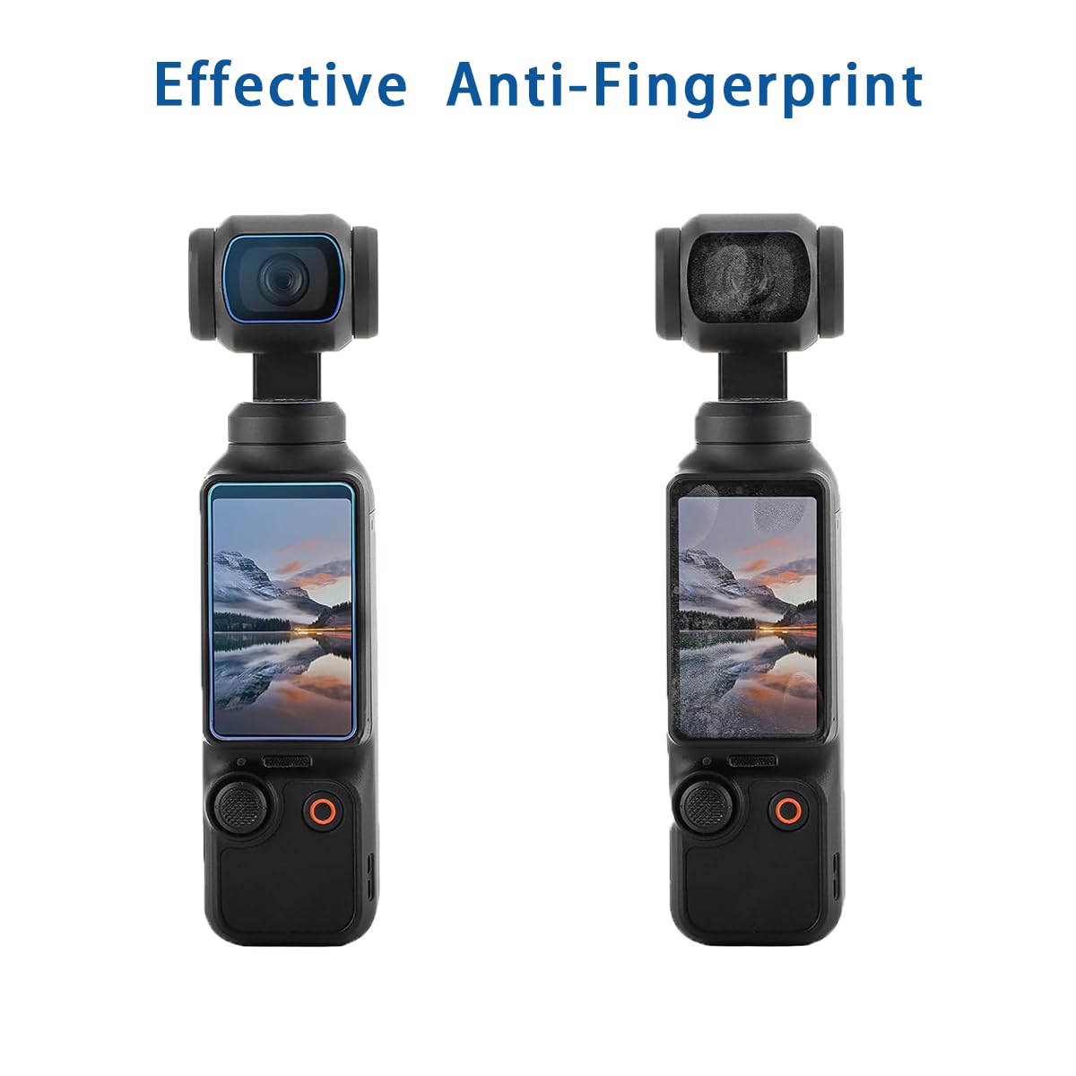 Protecteur d’objectif et protecteur d’écran pour DJI Osmo Pocket 3 accessoires avec couvercle de film d’affichage LCD en verre trempé Dureté 9H Anti-rayures Anti-bulles [2Pack]