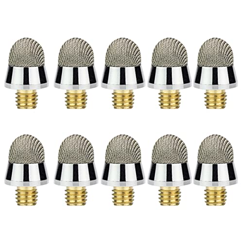 10pcs Touch Capacitive Tip Stylus Replacement Tips Replaceable Fiber Tips Replacement Fiber Tips Touch Screen Stylus Pencil Stylus Pen Cap Touch Pen M5 Aluminum Alloy Pearlescent