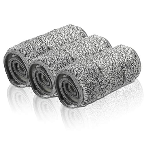 MASTERTOP Microfiber Reusable Mop Pads - 3 Pcs Flat Replacement Heads, Machine Washable, Professional Home/Office Cleaning Supplies, Only for ASIN: B07GRNPVCC, B08HY19LS4 MASTERTOP Microfiber Reusable Mop Pads - 3 Pcs Flat Replacement Heads, Machine Washable, Professional Home/Office Cleaning Supplies, Only for ASIN: B07GRNPVCC, B08HY19LS4