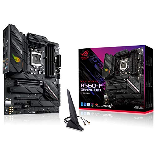 ROG-Strix-B560-F-Gaming-WiFi-Placa-Base-ATX-Intel-B560-LGA-1200-con-VRM-de-82-Fases-PCIe-40-Cancelacion-de-Ruido-IA-WiFi-6-25-GB-Ethernet-3-Ranuras-M2-USB-32-Gen-2-x-2-y-Aura-Sync