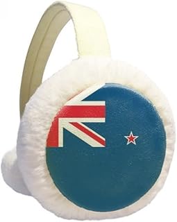 Nova Zelândia Bandeira Nacional Oceania Country Inverno Aquecedor de Orelhas de Lã Peluda para Uso Externo
