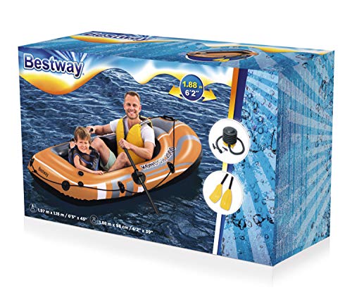 Bestway Schlauchboot-Set, Kondor 2000, 188 x 98 x 30 cm, für 1 Erwachsenen + 1 Kind