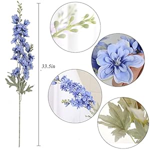 Ipopubluedelphiniumartificialflowers6pcsartificiallarkspurflower335in85cmlongstemflowerssilkflowersforhomedecorindooroutdoorfloralcenterpiecesfortablesblue  Urban Country Home Decor Ipopu blue delphinium artificial flowers 6 pcs artificial larkspur flower 335 in85 cm long stem flowers silk flowers for home decor indoor outdoor floral centerpieces for tablesblue  urban country home decor