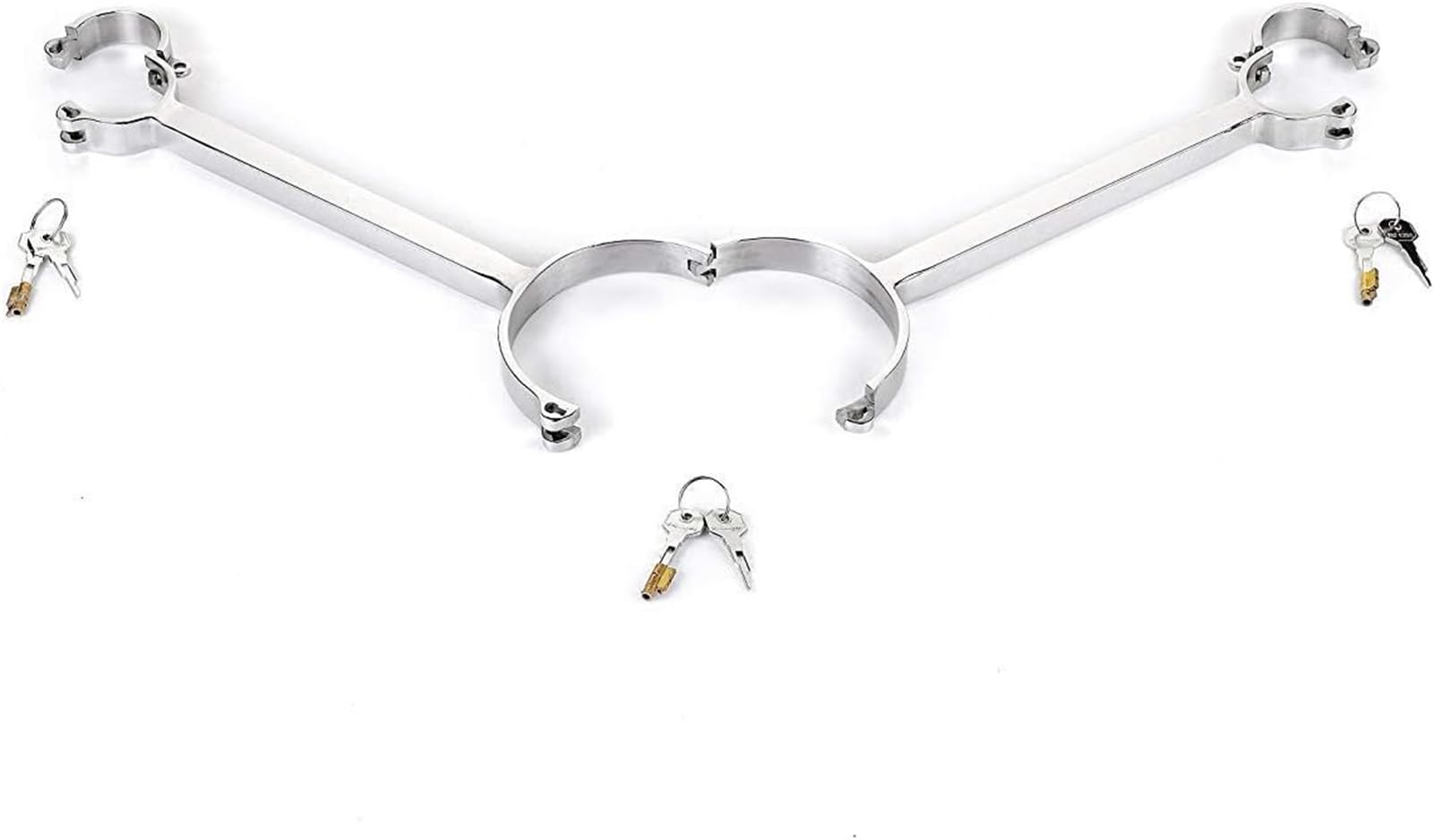 SM – Collier de Bondage en métal, Menottes en Acier Inoxydable, contraintes BDSM, Jouets sexuels for Couples, Menottes à Barre d'épandage(Female)