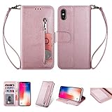 Die Brieftasche passt nur für iPhone XS/X 5.8 zoll,Nicht kompatibel mit anderen Geräten.Diese Tasche ist elegant und dennoch funktionell und perfekt für den täglichen Gebrauch.