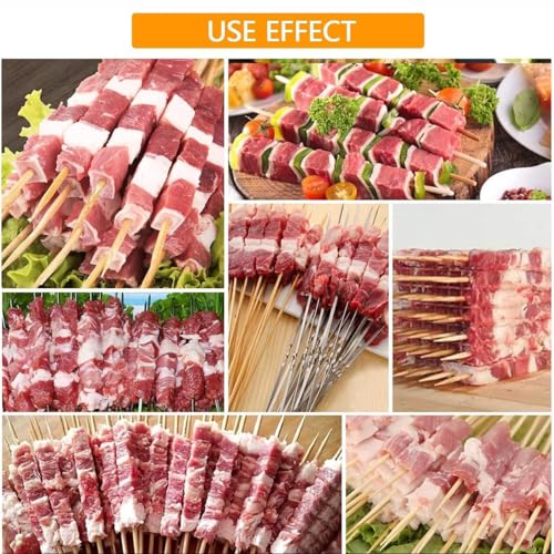 Kebab Maker Grill Box, spiedini in acciaio inox con 100 bastoncini, perfetto per barbecue e kebab