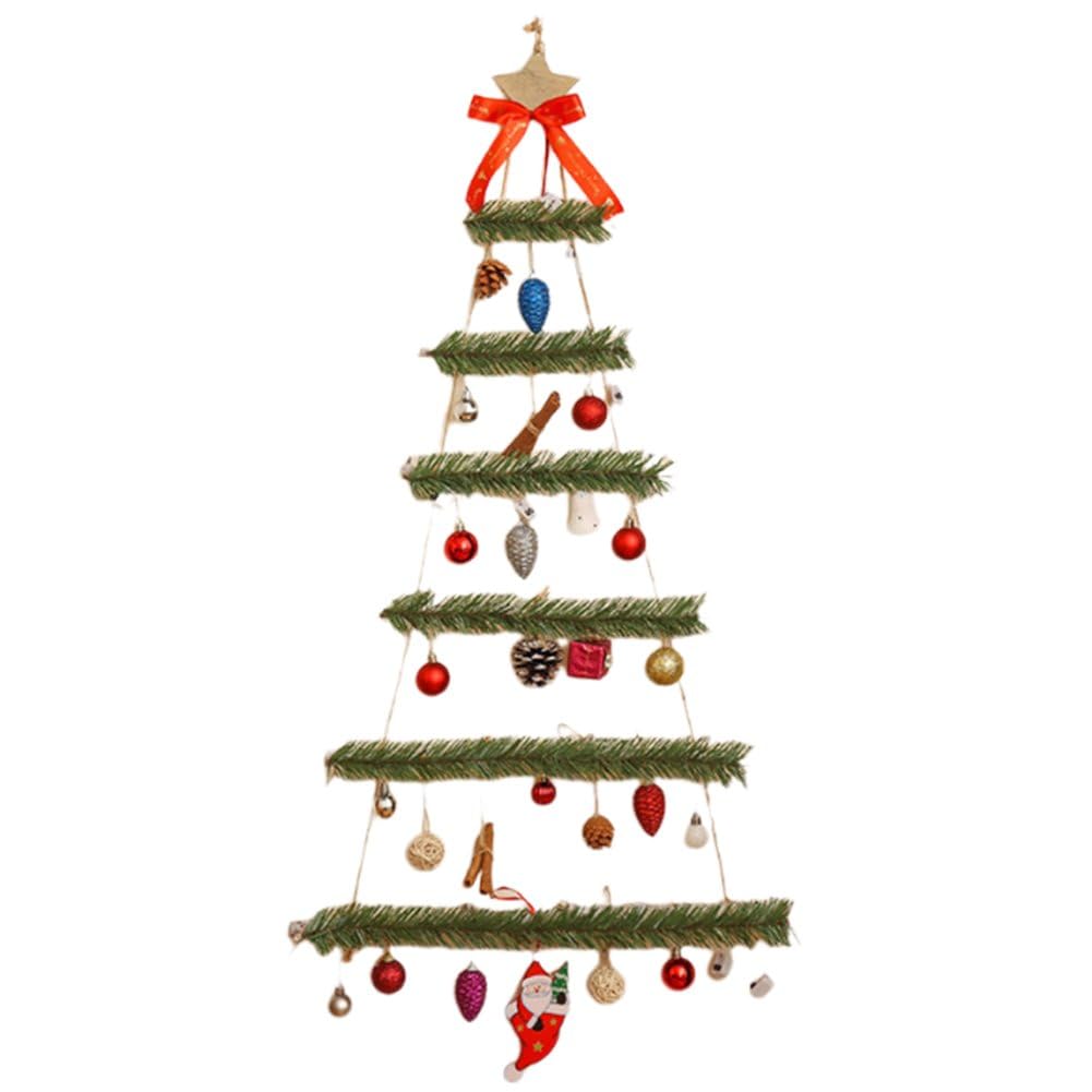 Sapin De Noël Lumineux Mural, Décorations De Noël, Guirlande Lumineuse Murale en Tissu Non Tissé, Décorations pour Les Fêtes De Noël