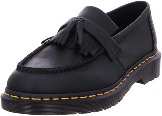 Dr. Martens Unisex Adult Adrian Yellow Stitch Leather Loafers